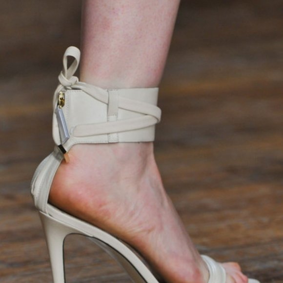 Jason Wu d'Orsay Ankle-Wrap Sandal, Dove Gray - Picture 4 of 16